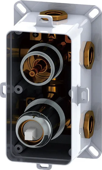 Смеситель для душа RGW Shower Panels SP-43 с квадратными ручками 21140543-31 (детальная фотография), для душа