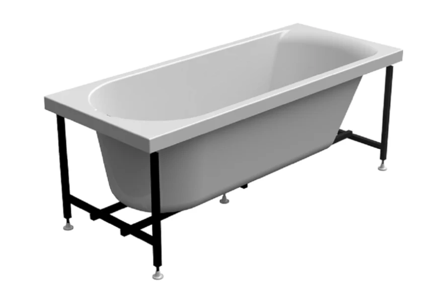 Акриловая ванна Радомир Николь 2-78-0-0-1-240Р, 168 x 70 см, фронтальный экран, каркас разборный в комплекте, белая (детальная фотография), 170 см