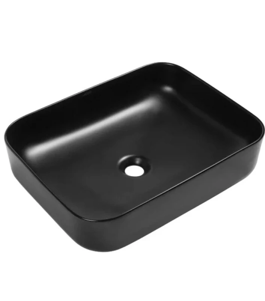 Раковина SantiLine 48 см черная матовая SL-1010MB (детальная фотография)