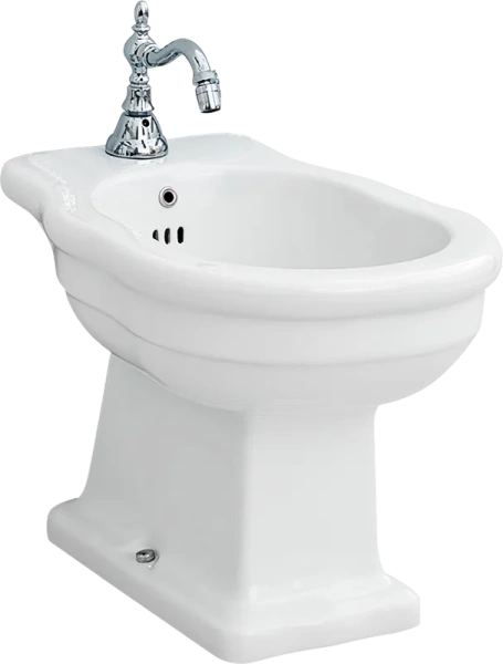 Биде напольное ArtCeram Hermitage белый глянцевый, 1 отверстие под смеситель HEB002 01 00 (детальная фотография)