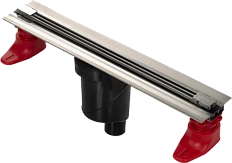 Душевой лоток BERGES Super Slim 40 см вертикальный выпуск