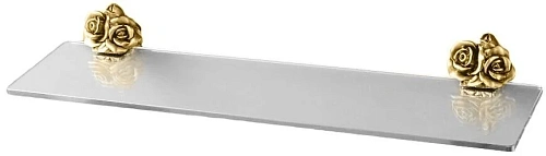 Полка стеклянная, золото, Art&Max Rose - фото 3