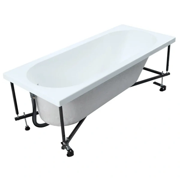 Акриловая ванна Aquanet Lotos 00330873, 165 x 70 см, с каркасом, цвет белый (детальная фотография), белые