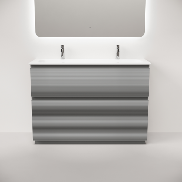 Тумба под раковину напольная Sancos Folk Floor 120 см ergraut soft FL120FES (детальная фотография), 120 см