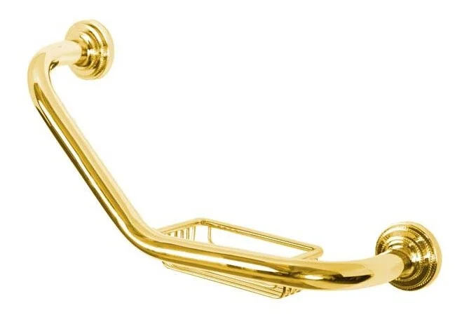 Поручень для ванной Boheme Imperiale с мыльницей, золото 10422 (детальная фотография)