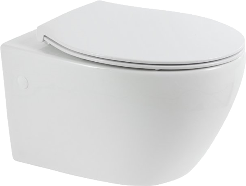 Унитаз подвесной BelBagno Prospero безободковый BB507B (детальная фотография), без бачка, со скрытым бачком