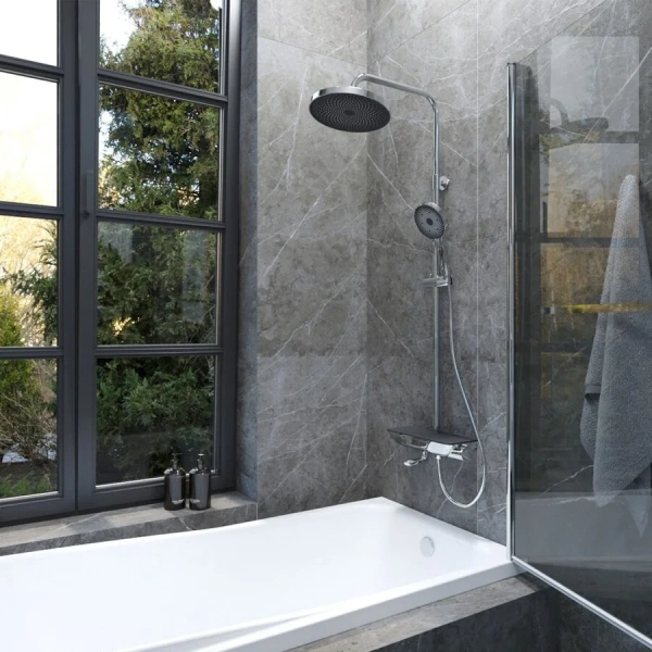 Душевая стойка IDDIS SpaHome хром SPASBBTi06 (детальная фотография), с изливом