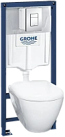 Унитаз с инсталляцией Grohe Solido с сиденьем микролифт