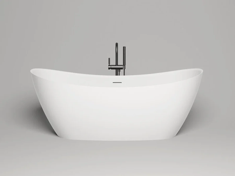 Ванна из искусственного камня Salini Noemi 185x76,5 см белая матовая 101811SM (детальная фотография)