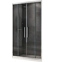 Душевая дверь в нишу Abber Schwarzer Diamant 160 см профиль хром