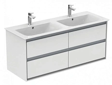 Тумба под раковину подвесная Ideal Standard Connect Air 120 см белый глянцевый, светло-серый матовый