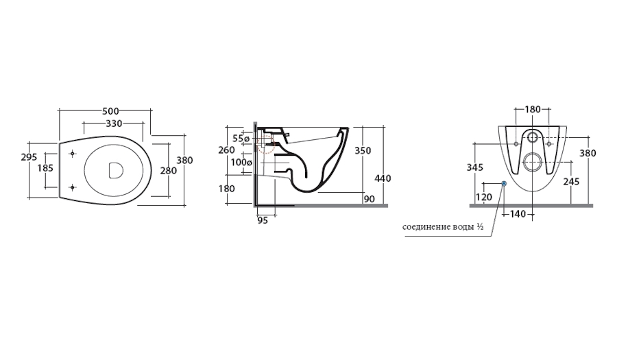 Схема (детальная фотография), c функцией биде, компакт