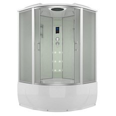 Душевой бокс, задние стенки серебристые, стекло матовое, Erlit Comfort ER 4320T-W3