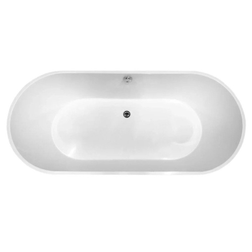 Ванна из литьевого мрамора Эстет Майами 180x80 см белая глянцевая ФР-00006013 (детальная фотография), овальные