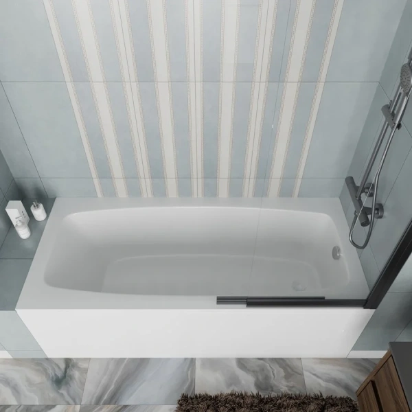 Ванна акриловая Vincea VBT-2S170-LG, 170 x 75 см, белая (детальная фотография), без гидромассажа, недорогие