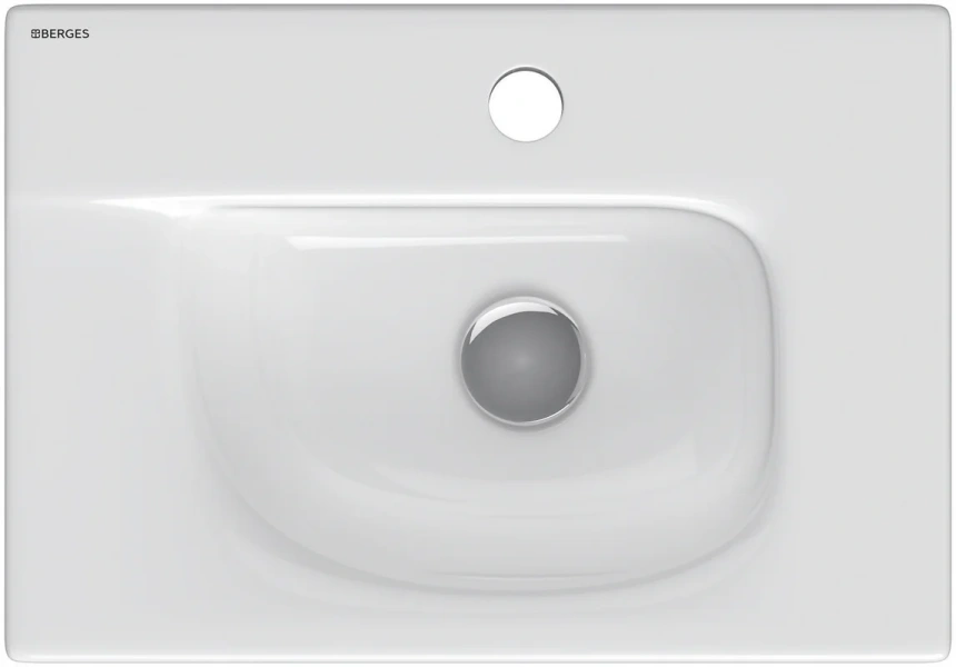 Раковина BERGES Small 45 см белая 182008 (детальная фотография), белые