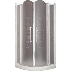 Душевой уголок Migliore Diadema 90х90 см стекло матовое декорированное