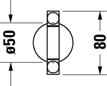 Полотенцедержатель Duravit Starck T хром 0099411000 (детальная фотография), хром