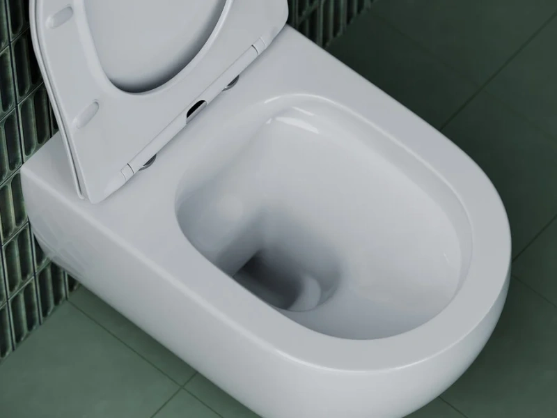 Унитаз подвесной Ceramica Nova Long безободковый CN3015 (детальная фотография), современные, hi-tech, круглые