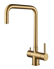 Смеситель для кухни Paulmark Wetter брашированное золото