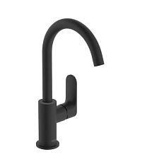 Смеситель для раковины Hansgrohe Rebris черный матовый