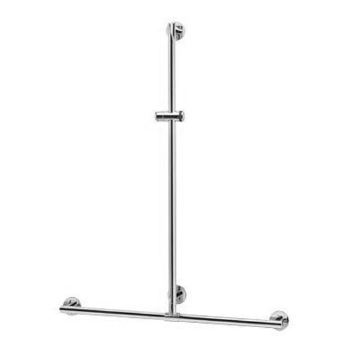 Поручень со штангой для душа, серебристый, Keuco Plan 34914 171111 (детальная фотография)