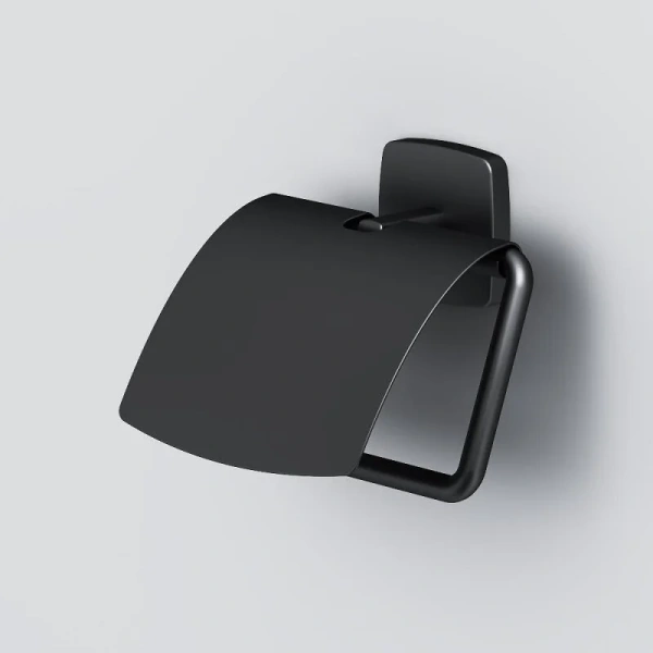 Бумагодержатель AM.PM Gem с крышкой, черный A90341422 (детальная фотография), черные