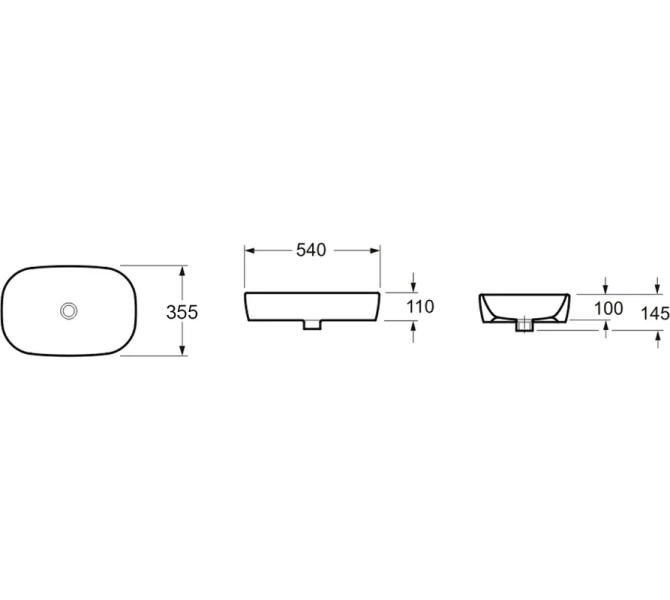 Раковина Lavinia Boho Bathroom Sink 54 см белая 33311003 (детальная фотография), 55 см