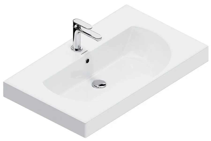 Раковина Kerama Marazzi Buongiorno 80 см с крепежом BG.wb.80 (детальная фотография), белые