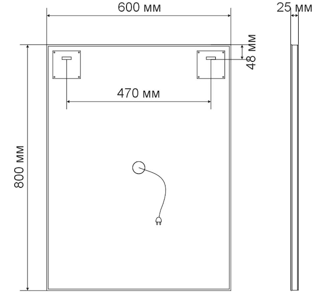 Схема (детальная фотография), прямоугольные