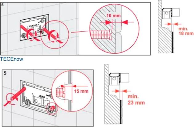 Дистанционная рамка Tece TECEnow хром глянцевый 9240411 (детальная фотография), в наличии