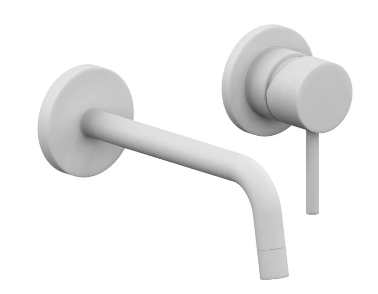 Смеситель для раковины Paffoni Light белый матовый LIG006BO70 (детальная фотография)