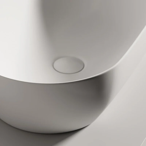 Раковина Ceramica Nova Twist 50 см белая матовая CN12001MW (детальная фотография), из санфарфора