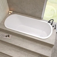 Ванна из искусственного камня Whitecross Jess 0223.170071.200, 170x71 см, цвет белый матовый