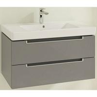 Тумба под раковину подвесная Villeroy & Boch Subway 2.0 80 см серый камень Stone Grey