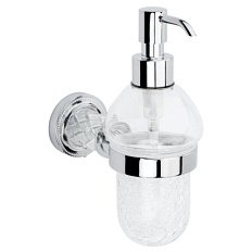 Дозатор для мыла Boheme Murano Cristal хром