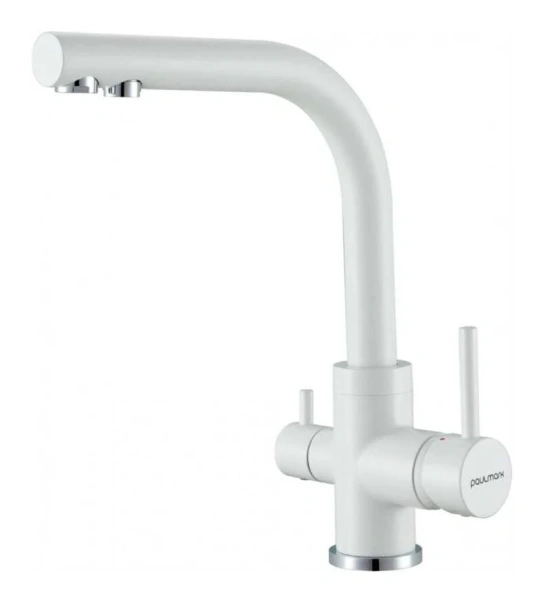 Смеситель для кухни Paulmark Essen белый матовый Es213011-431TW (детальная фотография)