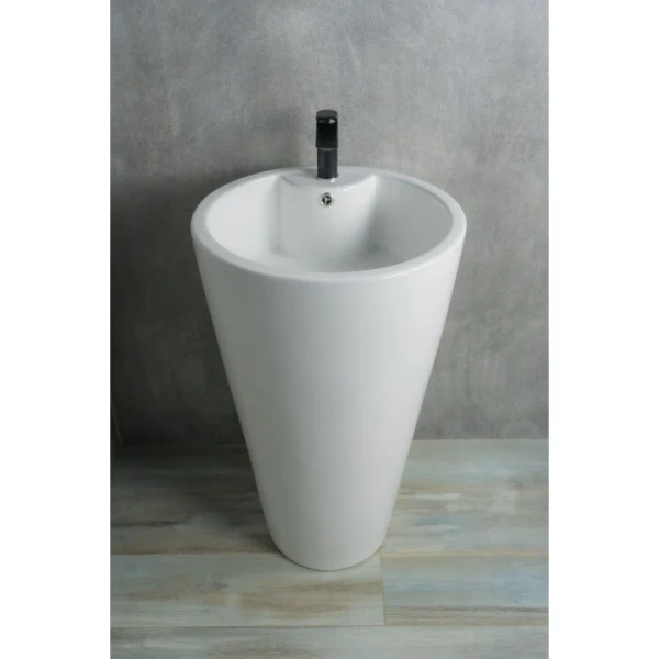 Раковина напольная GID Autonomo Nb136 50 см белая 81105 (детальная фотография), напольные, свободностоящие