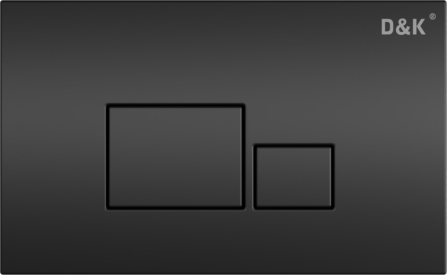 Клавиша смыва D&K Quadro черная DB1519025 (детальная фотография)