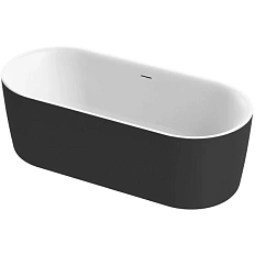 Ванна акриловая Cezares Metauro 180x80 см черная матовая