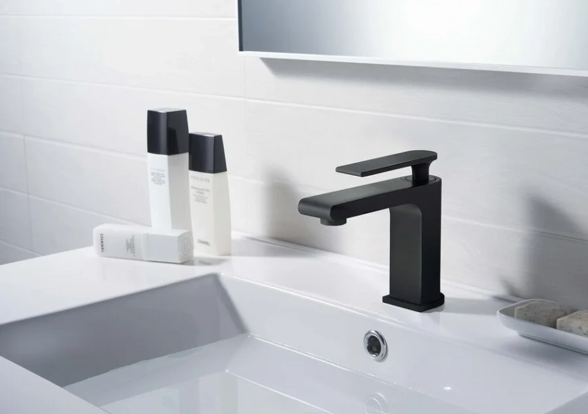 Смеситель для раковины Timo Anni, черный матовый 2761/03F (детальная фотография), на раковину