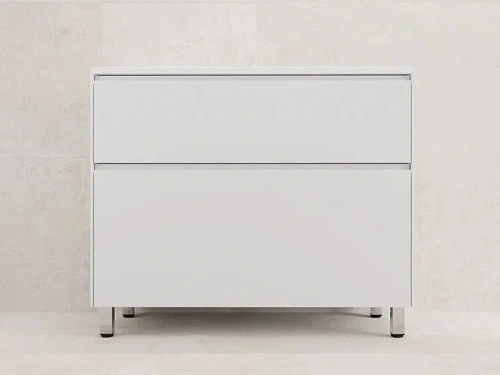 Тумба под раковину напольная Style Line Лима 100 см белая матовая - фото 1