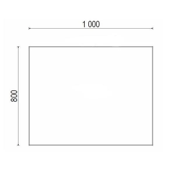Зеркало с подсветкой Акватон Брук 1A200302BC010 100 см без рамы (детальная фотография), современные, hi-tech