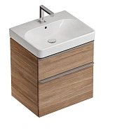 Тумба под раковину подвесная Geberit Smyle Square 60 см пекан