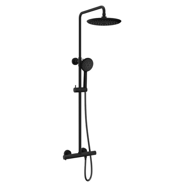 Душевая стойка Vincea Desire термостатическая, черная VSFS-1D0TMB (детальная фотография)