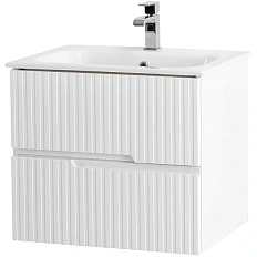 Тумба под раковину подвесная Cezares Duet 60 см Bianco Lucido