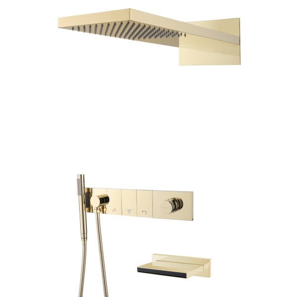 Душевой комплект Boheme Zodiac золото матовое 132-2-MG (детальная фотография)
