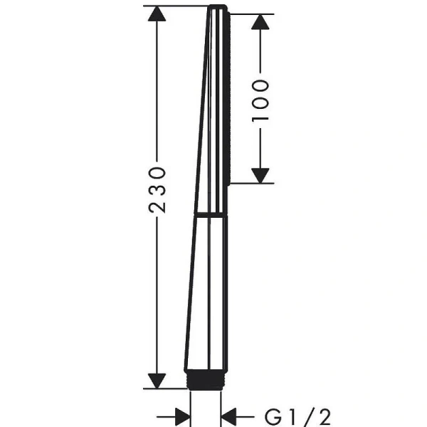 Лейка для душа Hansgrohe Rainfinity 100 1jet EcoSmart 2686 (детальная фотография), душевые лейки