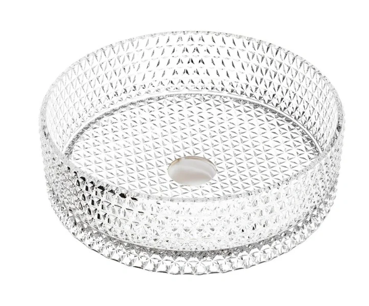 Раковина Ceramica Nova Cristal 36 см прозрачная CN6062 (детальная фотография)