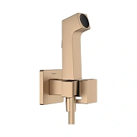 Гигиенический душ со смесителем Hansgrohe Bidette шлифованная бронза